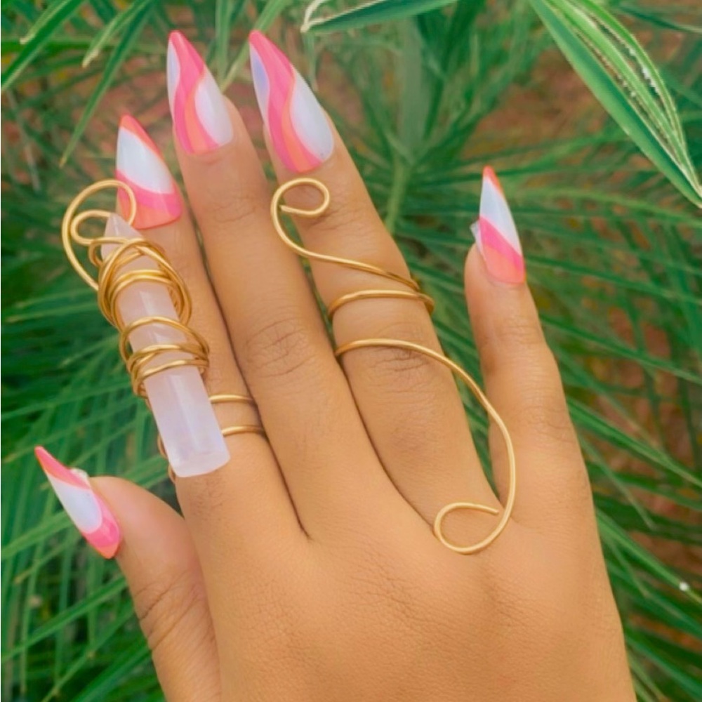 Crystal quartz ring